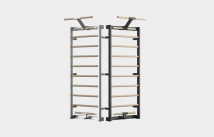 Шведская стенка XENJOY XW5 (натуральное дерево + светло-серый)