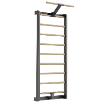 Шведская стенка XENJOY XW5 (натуральное дерево + тёмно-серый)