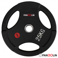 Чёрные обрезиненные олимпийские диски Quantum Fitness QWP01 (Pangolin Fitness WP074B) 25 кг