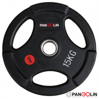 Чёрные обрезиненные олимпийские диски Quantum Fitness QWP01 (Pangolin Fitness WP074B) 15 кг