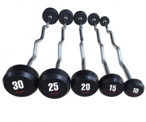 Набор изогнутых обрезиненных штанг AEROFIT AFBZ10-30