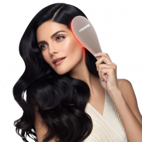 Массажная расческа с миостимуляцией YAMAGUCHI EMS Hair Brush Сappuccino