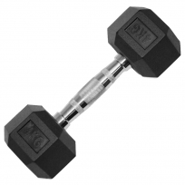 Гантели обрезиненные гексагональные OXIDE FITNESS ODB04 (от 22.5 до 30 кг)