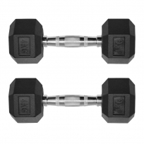 Гантели обрезиненные гексагональные OXIDE FITNESS ODB04 (от 42.5 до 50 кг)