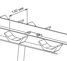 Стойка для хранения 10-ти пар гантелей AEROFIT AFDBR10