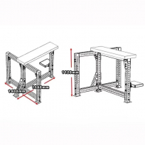 Тренажер для тяги штанги лежа PROTRAIN HCRD-5001