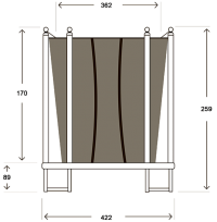 Батут HASTTINGS Classic Green (4,26 м)